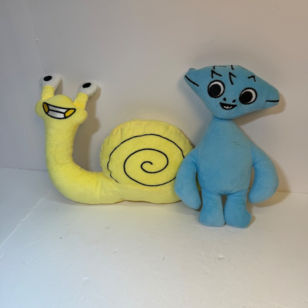 Garten of Banban Plush Set Slow Seline and Nabnab Stuff Toys Yellow Blue 9-10in